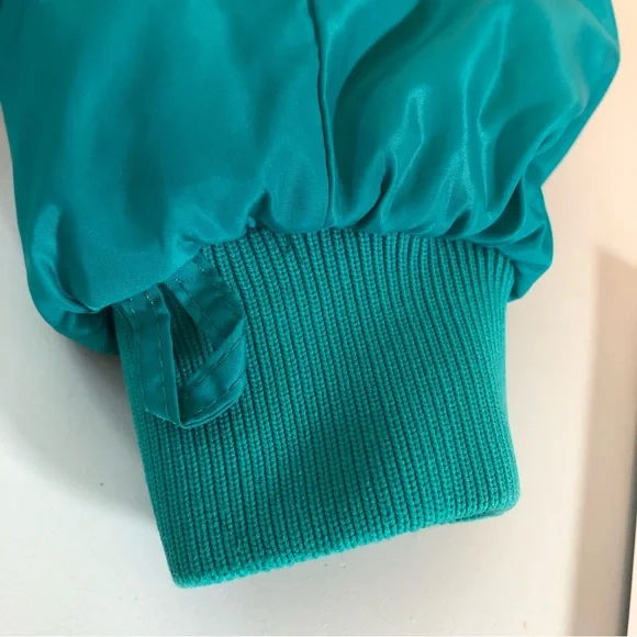 Vintage 90’s Columbia Down Puffer Coat Reversible Blue/Green Size Large Unisex - Picture 10 of 14